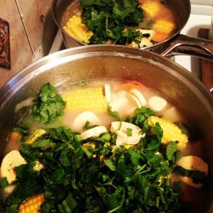 sancocho cooking